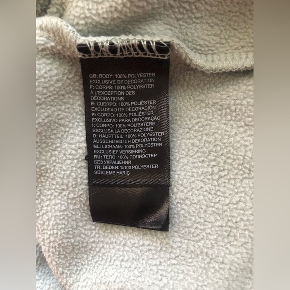 Northface Women’s Blue Green Sweatshirt 1/4 Snap Size XL - Picture 8 of 12